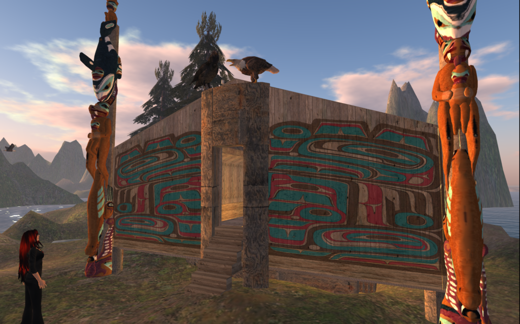 A virtual clan house in Second Life