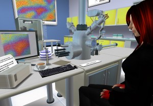 A lab in Second Life