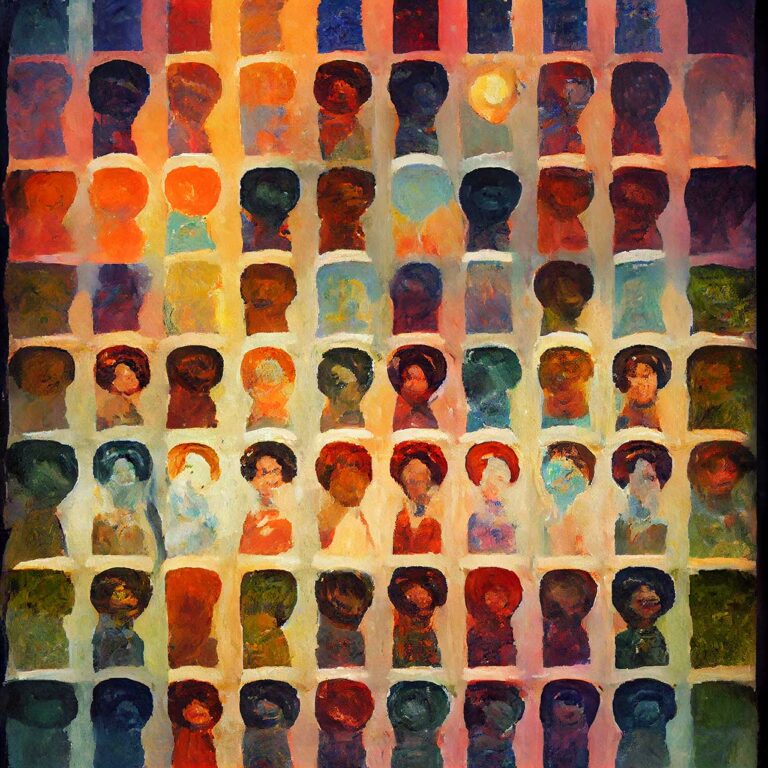 Abstract Portraits of Black Americans of all skin tones