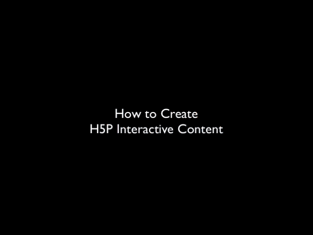 An animated GIF showing the steps for loading H5P content into Canvas LMS