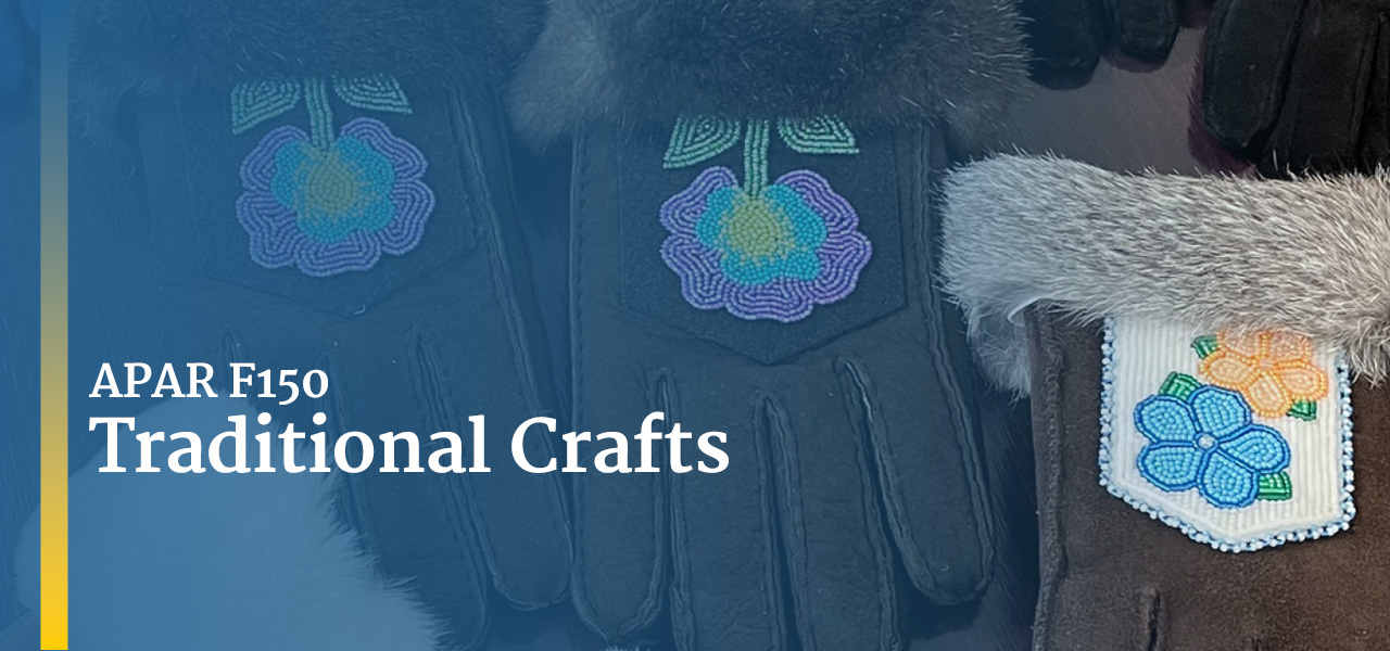A collection of beaded gloves like those students will create in this class.